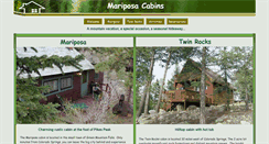 Desktop Screenshot of mariposacabin.com